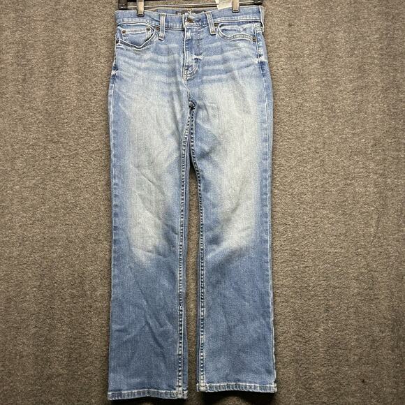 Hollister Jeans Women’s Flare Bootcut Y2K Low Rise Light Wash Pants Size‎ 3 - Picture 1 of 8